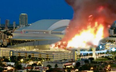 Miamians Burn Down Marlins Stadium to “Keep Warm”